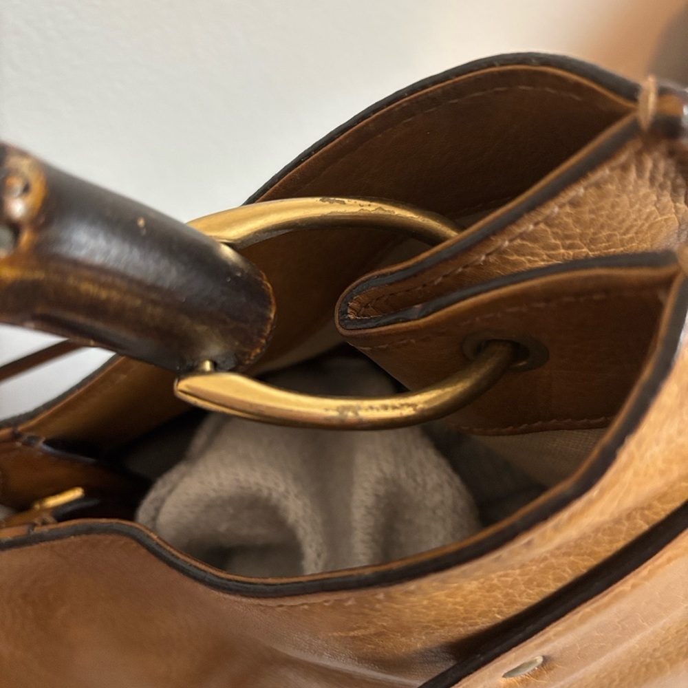 Gucci Bamboo Handle Leather Bag - Picture 9 of 16